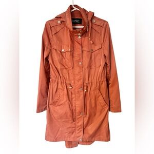Badgley Mischka Dakota Rain Anorak – Rosewood – Lightweight Spring-Ready Jacket